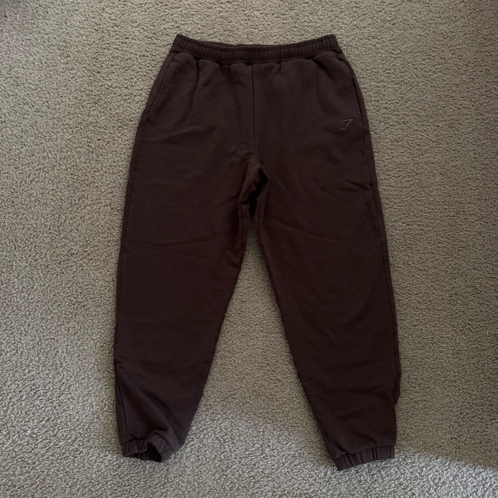 Gymshark Rest Day Joggers Sweats Brown Marl Large Sweatpants